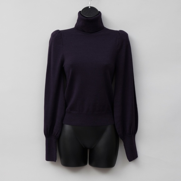 NWT ALC Eggplant Purple Turtleneck Sweater - Picture 2 of 10